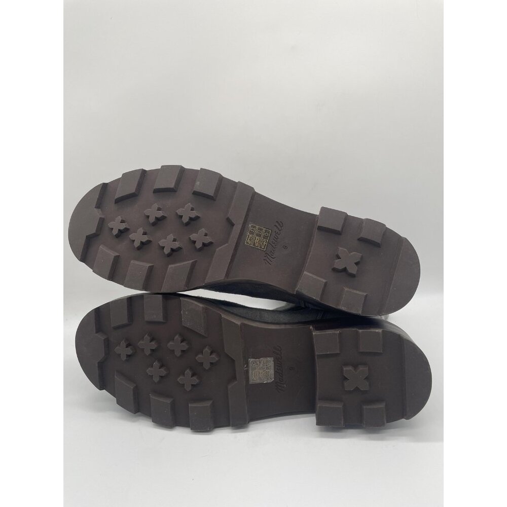 NEW Madewell Boots Womens Sz 9 Gray Wyckoff Chelsea Ankle Suede Lug Sole NN021 - Picture 8 of 9